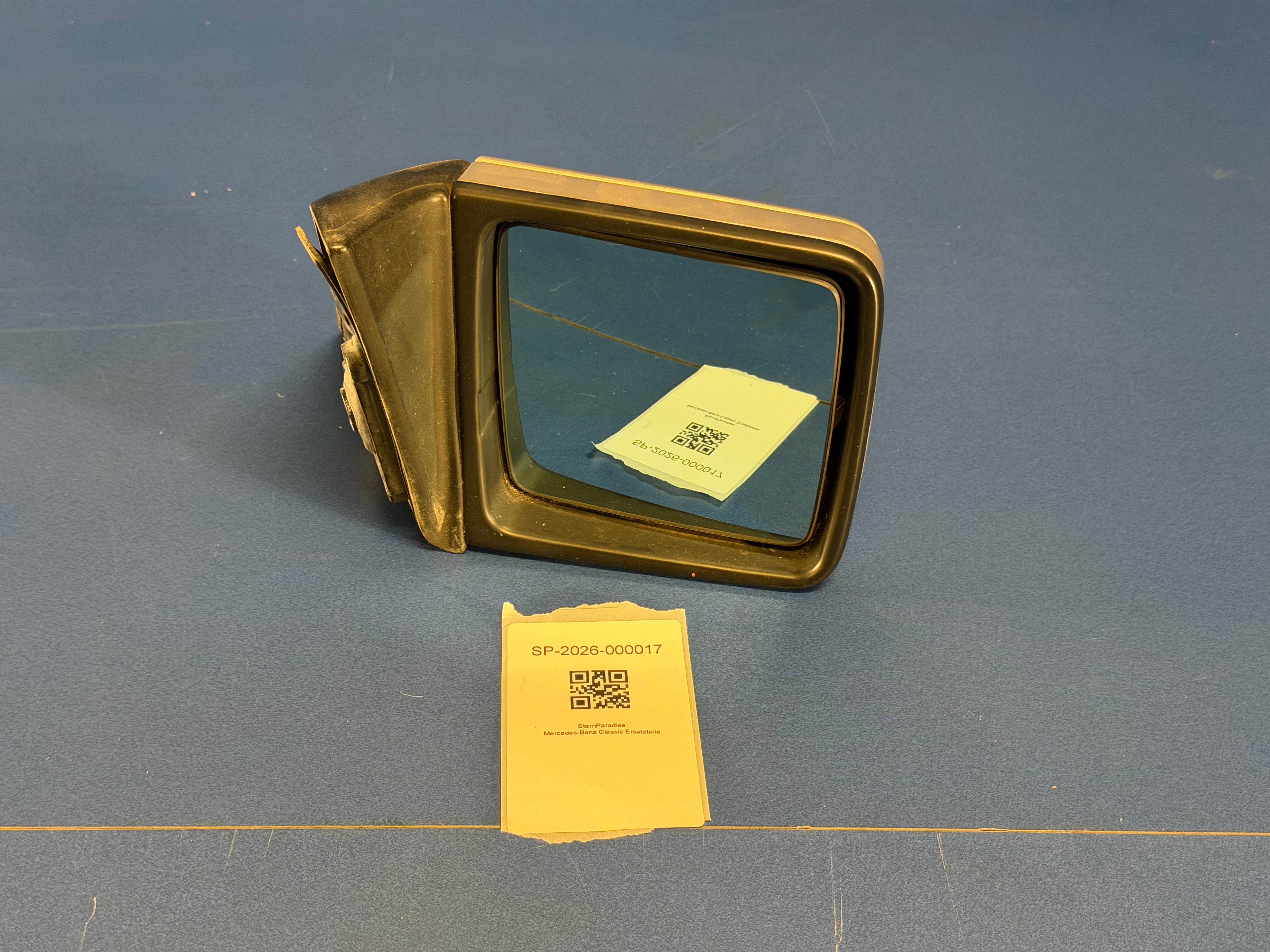 Original Mercedes-Benz W124 Außenspiegel rechts – Rauchsilber 702 – Top Zustand