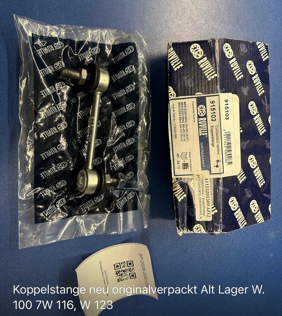 Ruville Mercedes W107 W116 W123 Koppelstange 915103 NEU NOS Stabilizer Link – SP-2026-000128 – Ansicht 1