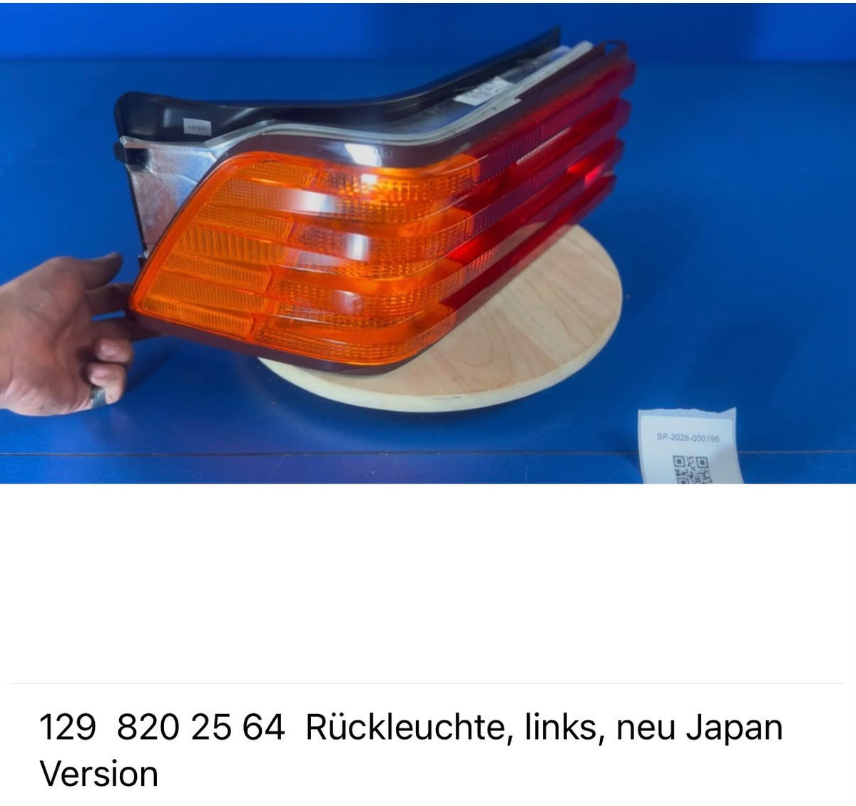Mercedes R129 A1298202564 Rückleuchte links Tail Light Japan NOS – SP-2026-000195 – Ansicht 6